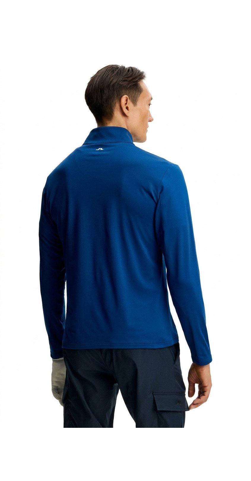 J.Lindeberg Keaton Quarter Zip Mid Layer maglia uomo, Estate Blue
