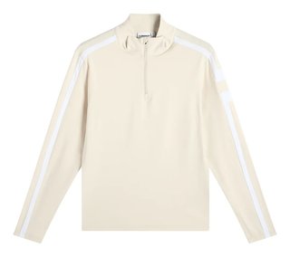 J.Lindeberg Keaton Quarter Zip Mid Layer polo da uomo, Moonbeam