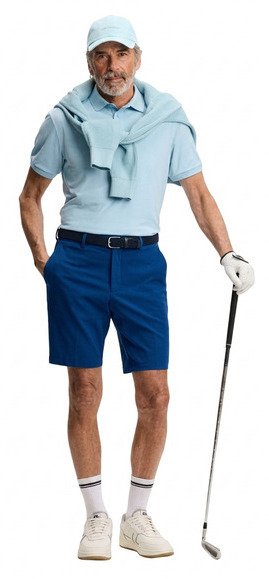J.Lindeberg Vent pantaloncini da uomo, Estate Blue