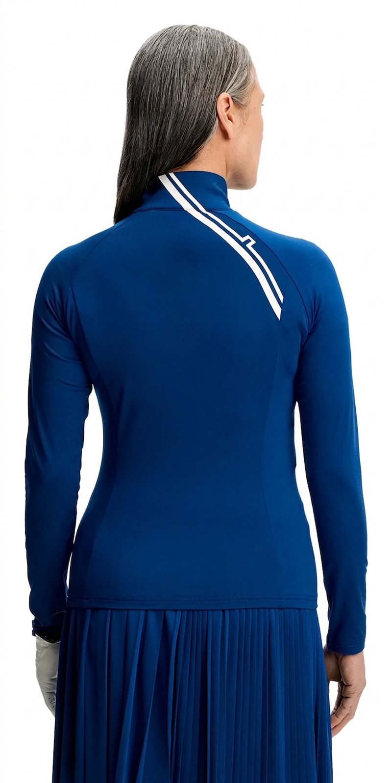 J.Lindeberg Nadu Quarter Zip donna mid layer, Estate Blue