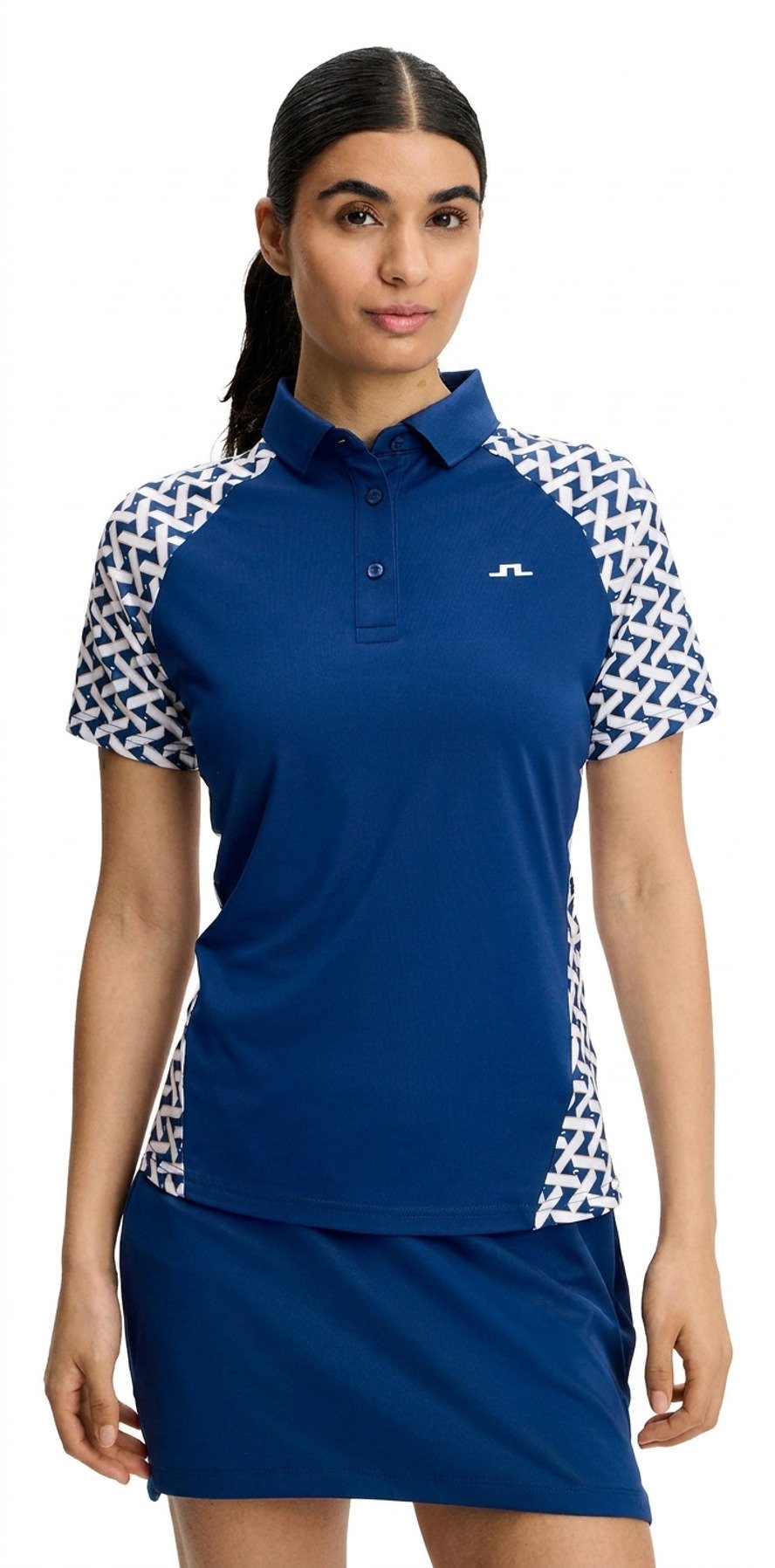 J.Lindeberg Chiara Polo donna, Ladder Estate White