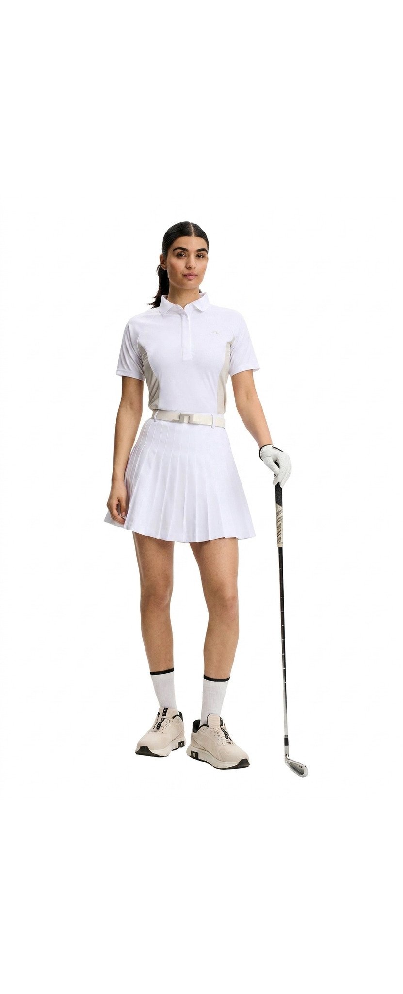 J.Lindeberg Isador polo da donna, bianco