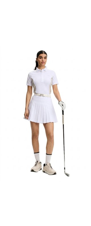 J.Lindeberg Isador polo da donna, bianco