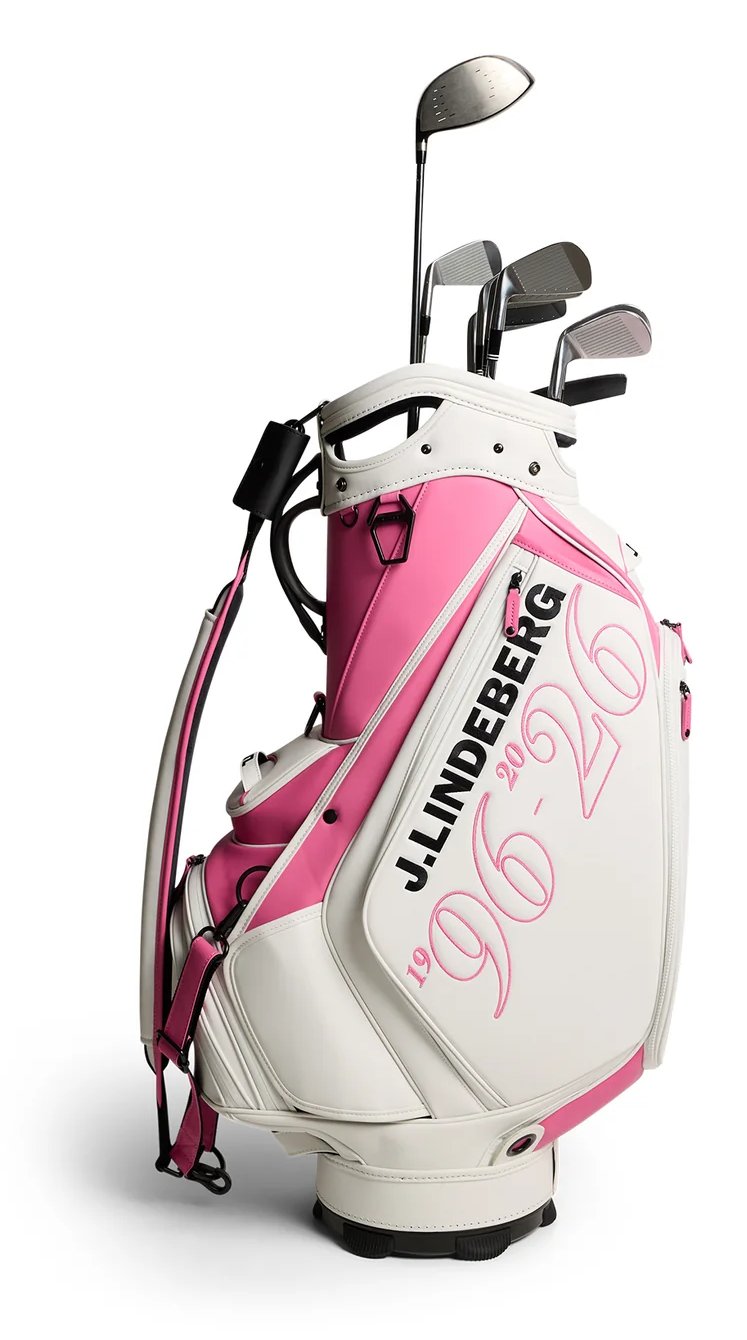 J.Lindeberg 30Y Staff Bag, bianco
