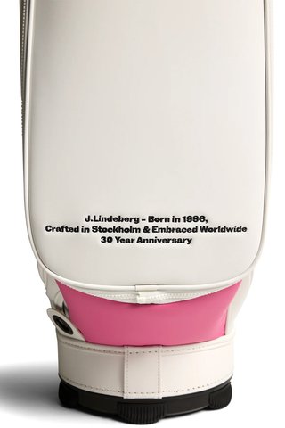 J.Lindeberg 30Y Staff Bag, bianco