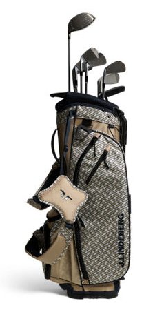 J.Lindeberg JL Flare Printed borsa da golf, Ladder White Kelp
