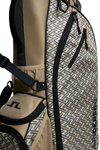 J.Lindeberg JL Flare Printed borsa da golf, Ladder White Kelp