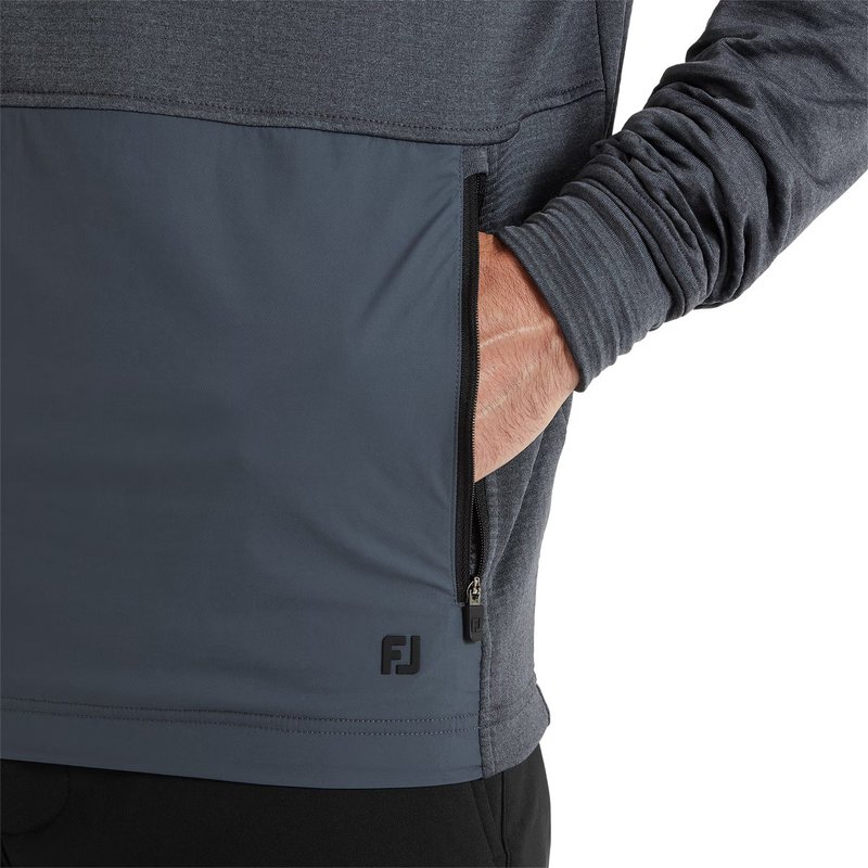 FootJoy ThermoSeries Crossover felpa con cappuccio da uomo, charcoal