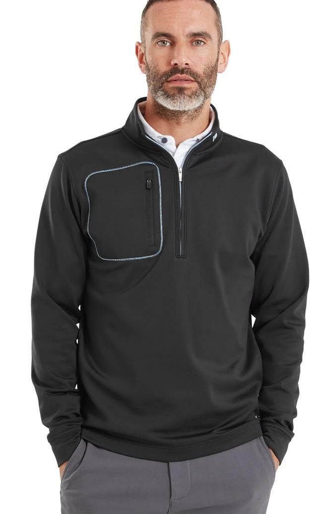 FootJoy ThermoSeries Texture Midlayer felpa uomo, nero