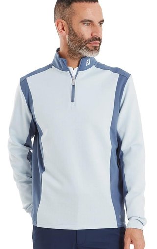 FootJoy ThermoSeries Blocked Midlayer felpa uomo, mist/midnight