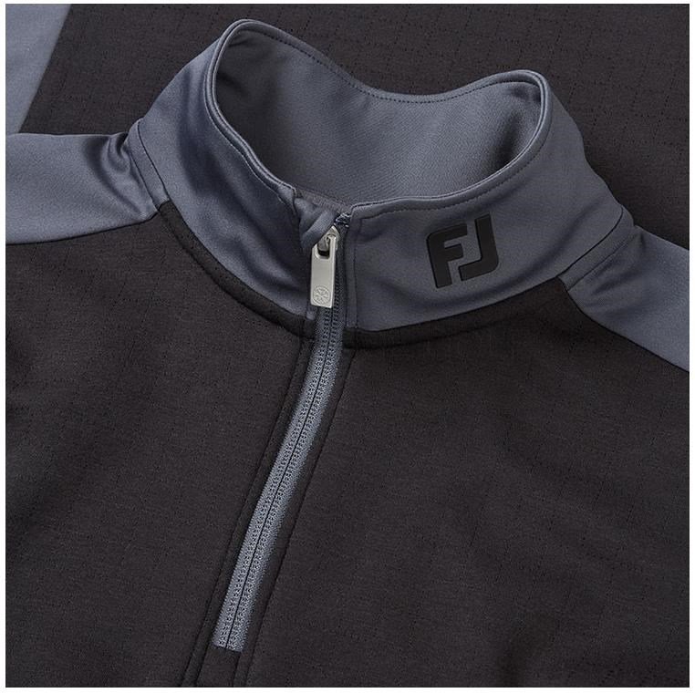 FootJoy ThermoSeries Blocked Midlayer felpa uomo, nero/antracite