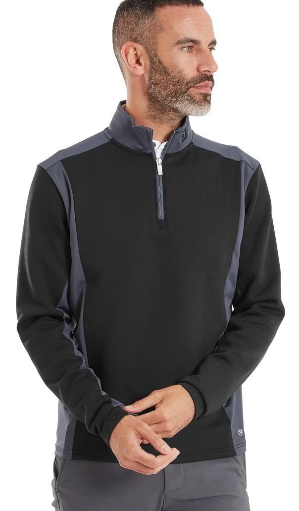 FootJoy ThermoSeries Blocked Midlayer felpa uomo, nero/antracite