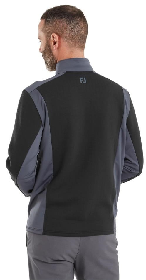 FootJoy ThermoSeries Blocked Midlayer felpa uomo, nero/antracite