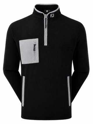 FootJoy Polar Fleece Chill-Out felpa uomo, nero/grigio