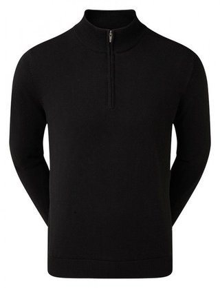 FootJoy drirelease Half-Zip Lined maglione da uomo, nero