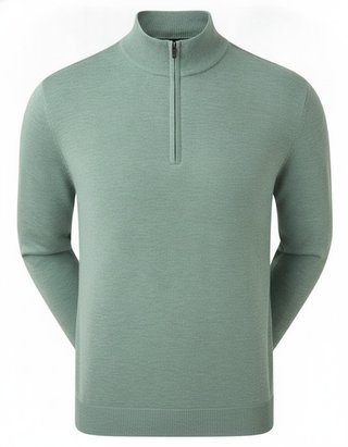 FootJoy drirelease Half-Zip Lined maglione da uomo, heather olive