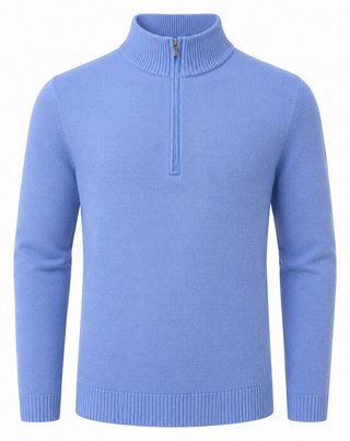 FootJoy drirelease Half-Zip Lined felpa da uomo, heather blue