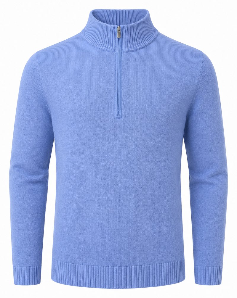 FootJoy drirelease Half-Zip Lined felpa da uomo, heather blue