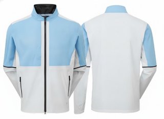 FootJoy DryJoys Select LX giacca da uomo, Mid Blue / Oyster Grey