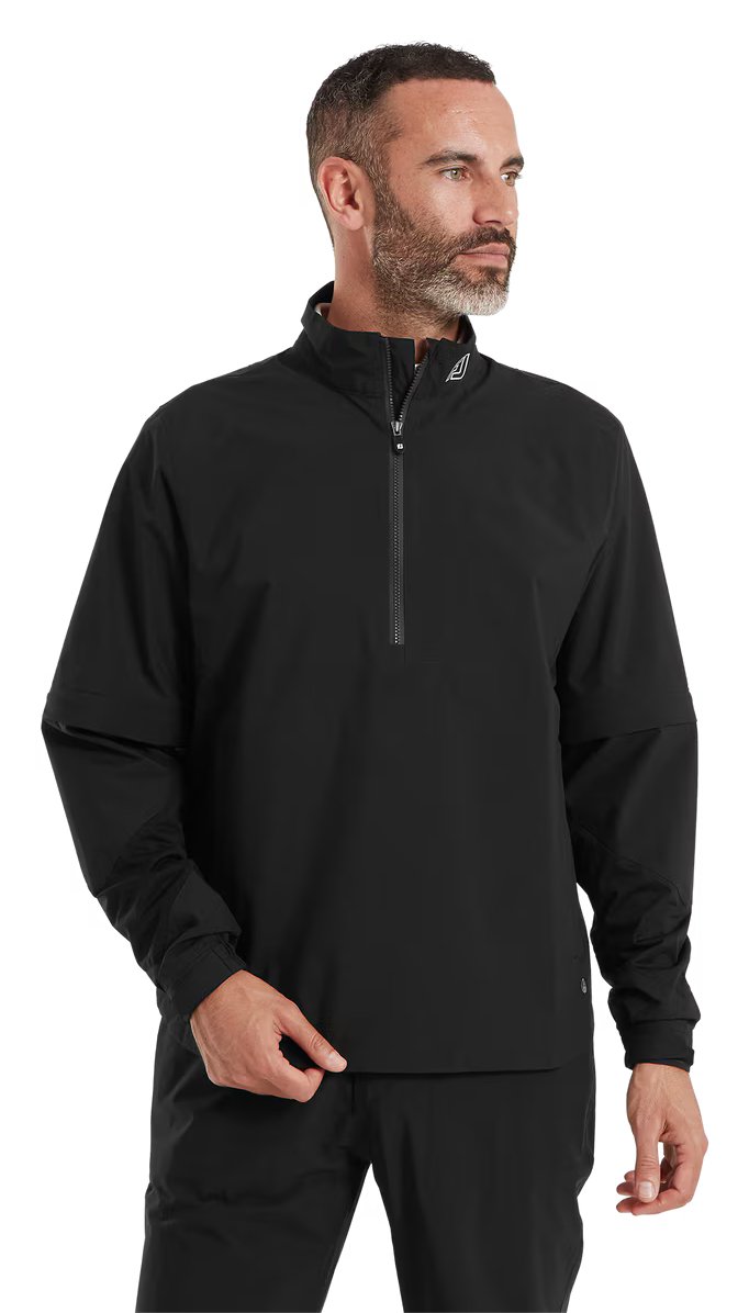 FootJoy HydroLite X da uomo giacca antipioggia a maniche corte, nera