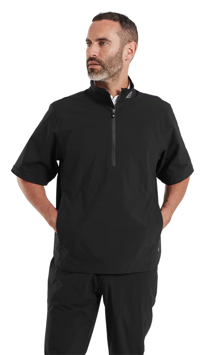 FootJoy HydroLite X da uomo giacca antipioggia a maniche corte, nera