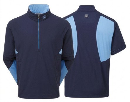 FootJoy HydroLite X Short Sleeve giacca antipioggia da uomo, navy/mid blue