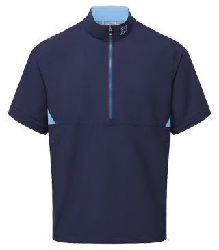 FootJoy HydroLite X Short Sleeve Rain camicia antipioggia da uomo, navy/blu medio