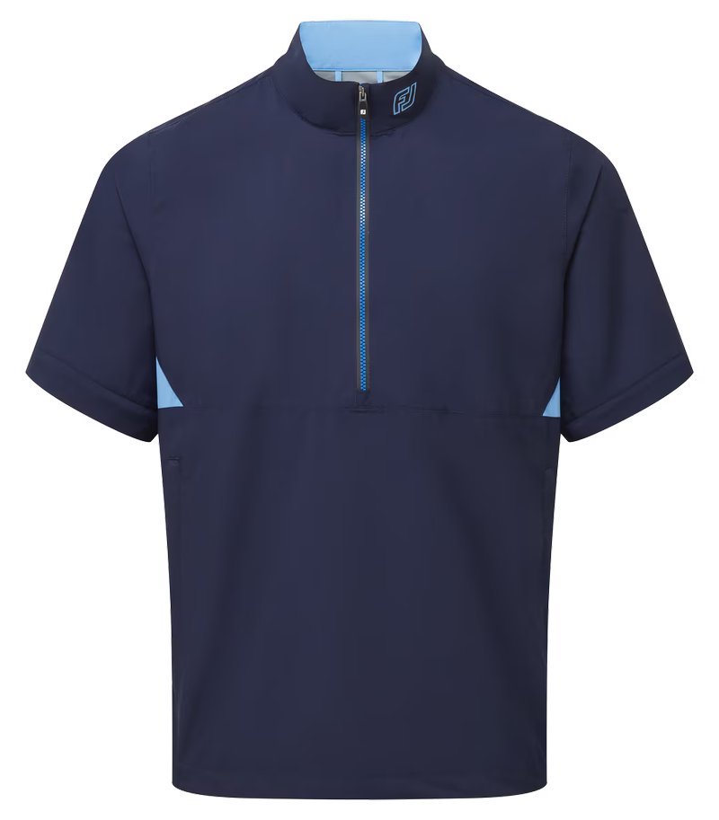FootJoy HydroLite X Short Sleeve Rain camicia antipioggia da uomo, navy/blu medio