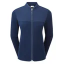 FootJoy MicroFleece Full-Zip Midlayer felpa da donna, navy