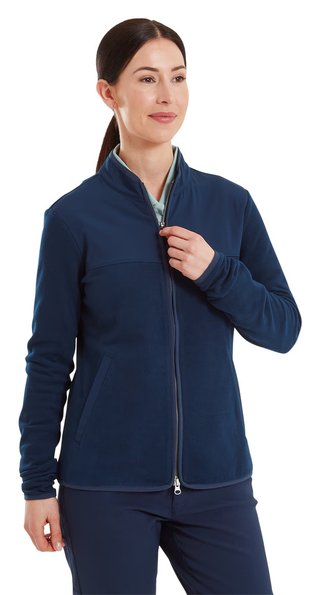 FootJoy MicroFleece Full-Zip Midlayer felpa da donna, navy