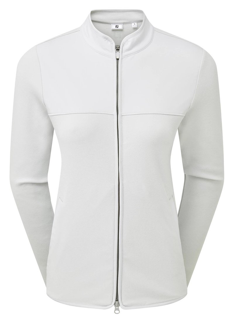 FootJoy MicroFleece Full-Zip Midlayer felpa da donna, grigia