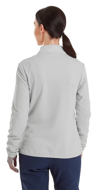 FootJoy MicroFleece Full-Zip Midlayer felpa da donna, grigia