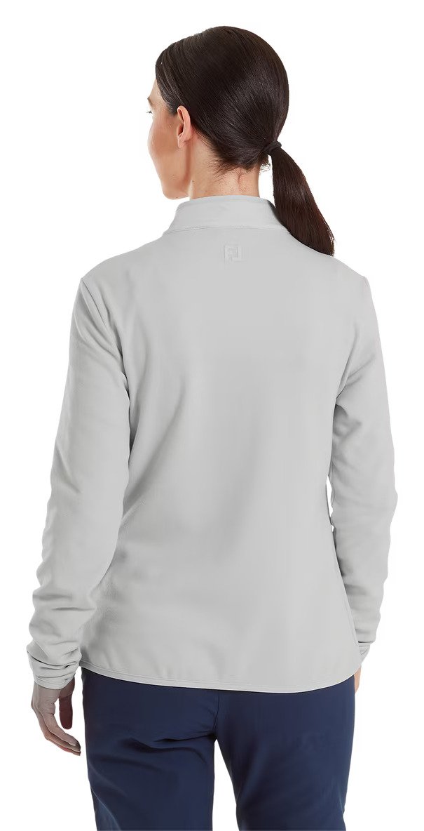 FootJoy MicroFleece Full-Zip Midlayer felpa da donna, grigia