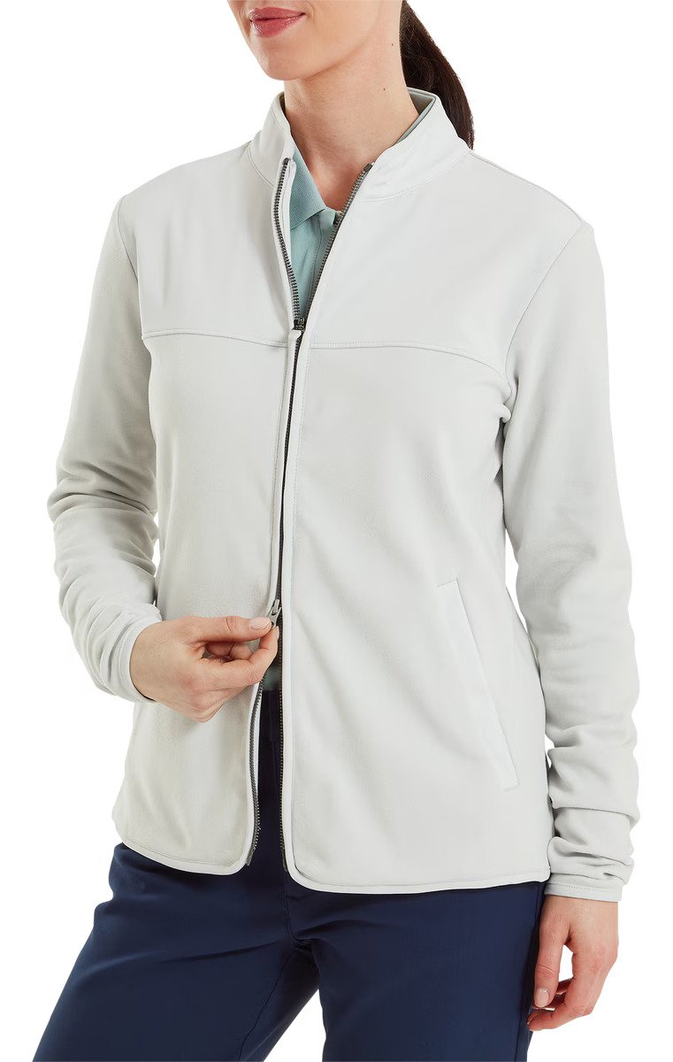FootJoy MicroFleece Full-Zip Midlayer felpa da donna, grigia