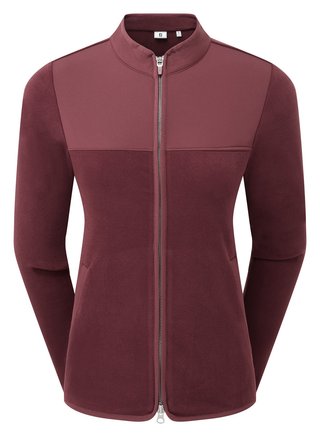 FootJoy MicroFleece Full-Zip Midlayer felpa da donna, port
