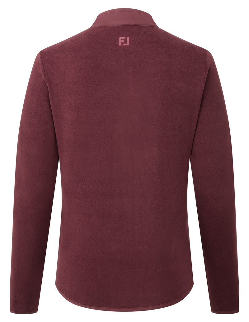 FootJoy MicroFleece Full-Zip Midlayer felpa da donna, port