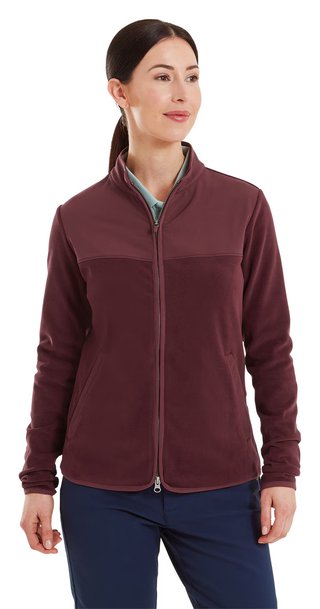 FootJoy MicroFleece Full-Zip Midlayer felpa da donna, port