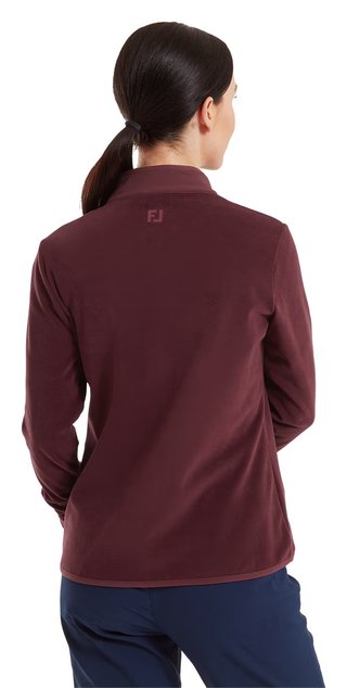 FootJoy MicroFleece Full-Zip Midlayer felpa da donna, port