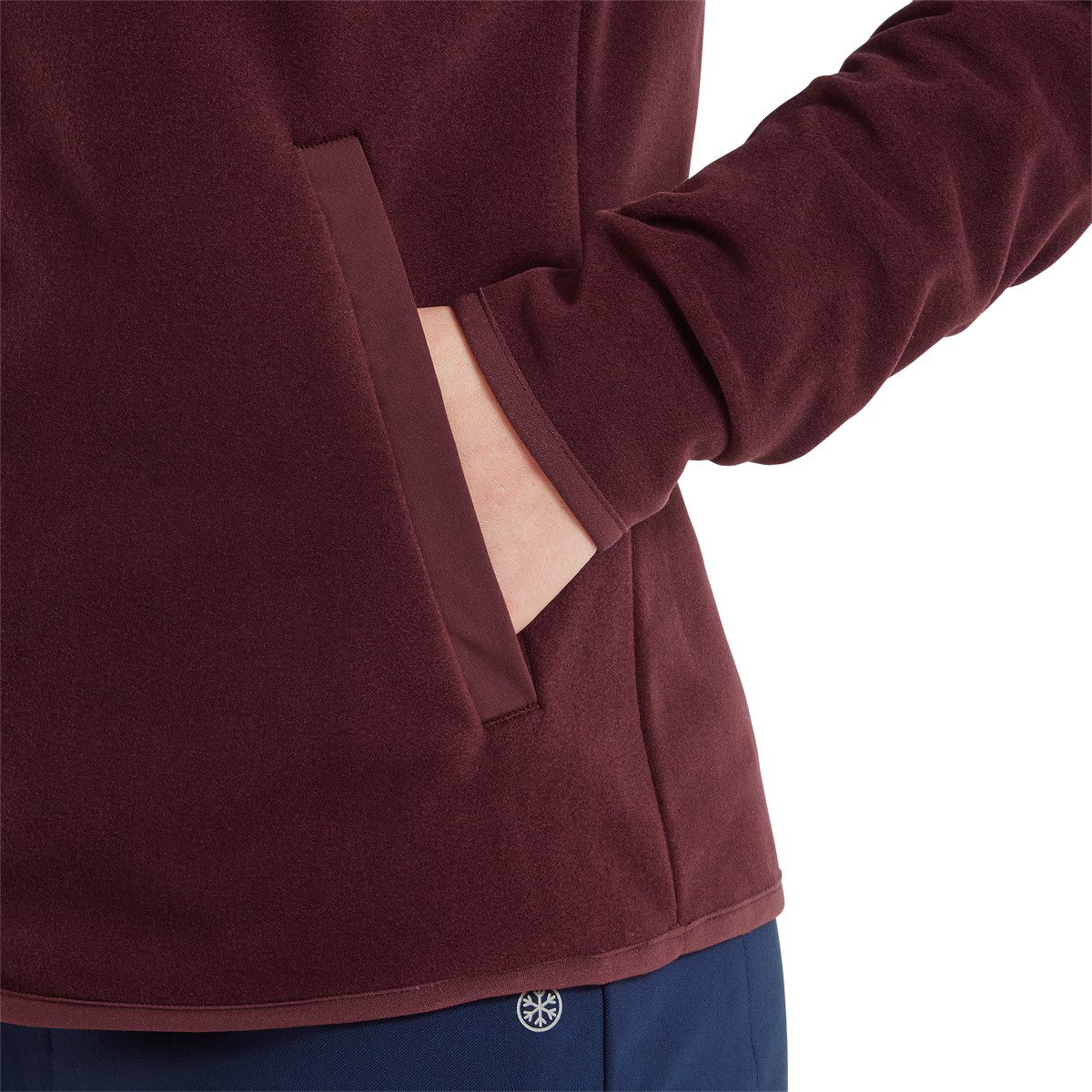 FootJoy MicroFleece Full-Zip Midlayer felpa da donna, port