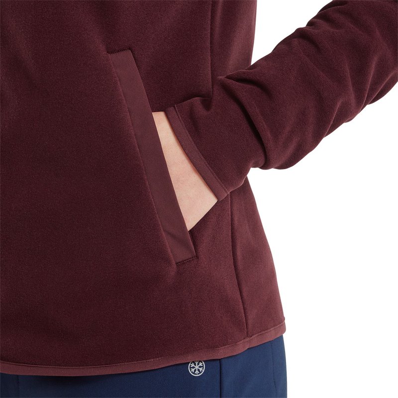 FootJoy MicroFleece Full-Zip Midlayer felpa da donna, port