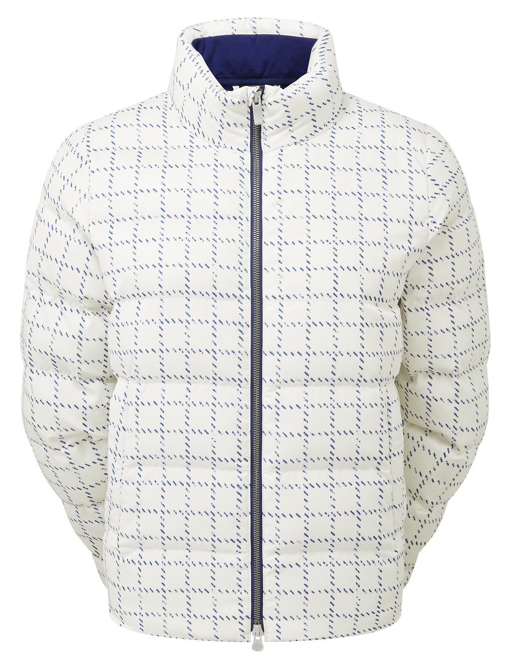 FootJoy ThermoSeries Insulated giacca da donna, off white/navy distressed plaid