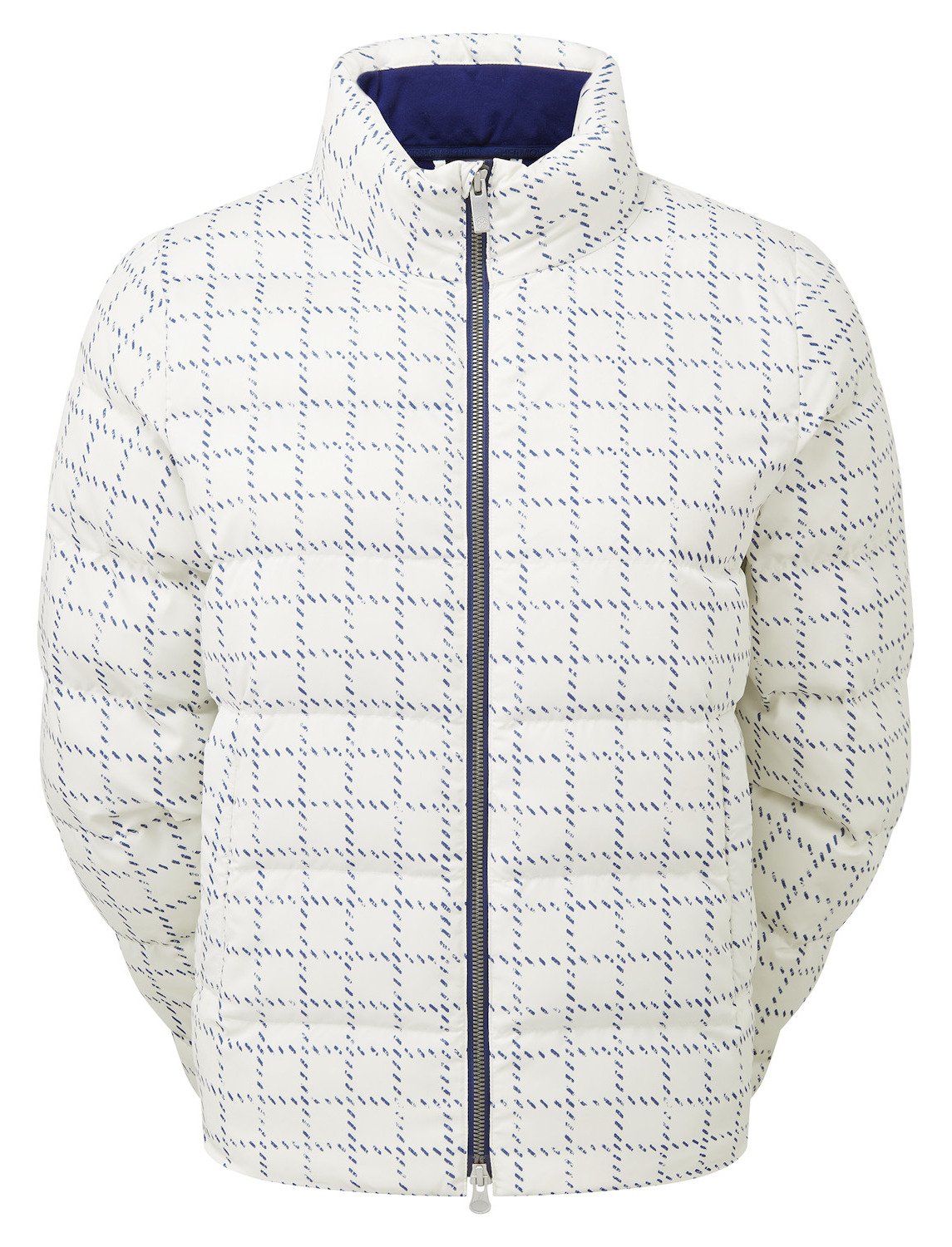 FootJoy ThermoSeries Insulated giacca da donna, off white/navy distressed plaid