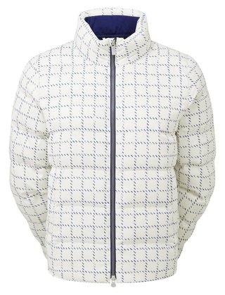 FootJoy ThermoSeries Insulated giacca da donna, off white/navy distressed plaid
