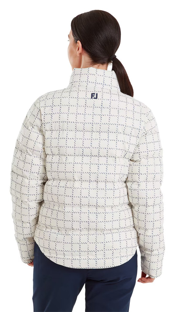 FootJoy ThermoSeries Insulated giacca da donna, off white/navy distressed plaid