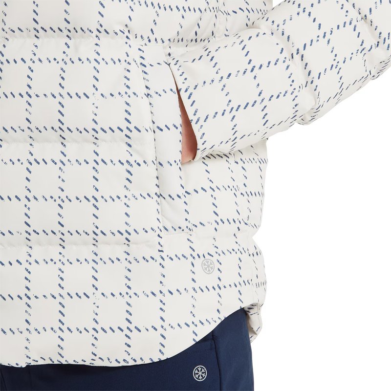 FootJoy ThermoSeries Insulated giacca da donna, off white/navy distressed plaid