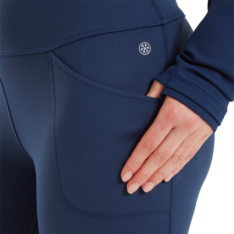 FootJoy ThermoSeries Fleece leggings da donna, navy
