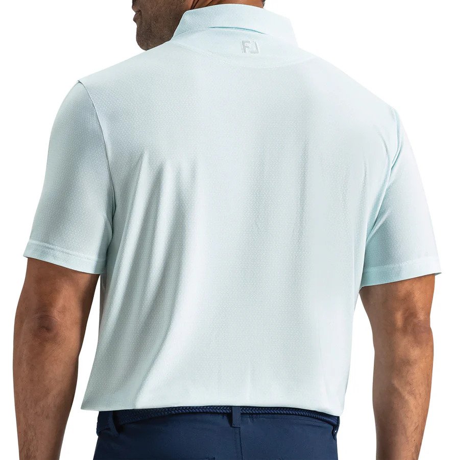 FootJoy Heritage Logo Lisle polo da uomo, bianco/mint julep