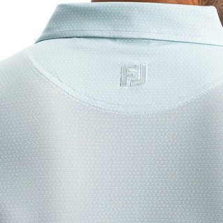 FootJoy Heritage Logo Lisle polo da uomo, bianco/mint julep