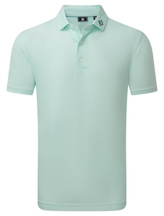FootJoy Heritage Logo Lisle polo da uomo, bianco/mint julep