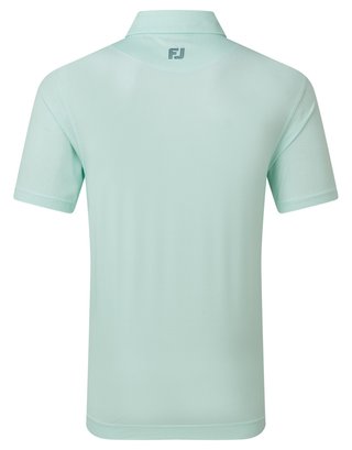 FootJoy Heritage Logo Lisle polo da uomo, bianco/mint julep